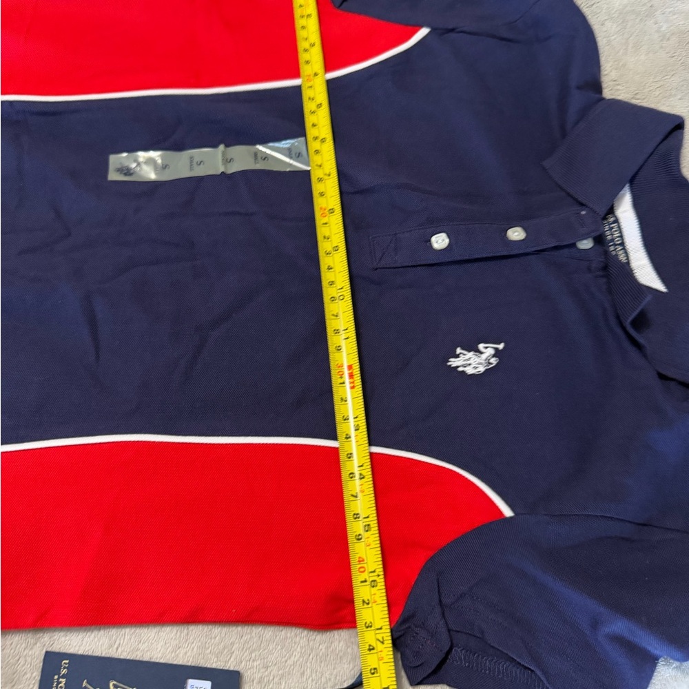 🆕U.S. Polo Assn. Navy and Red Mini Dress nwt - Picture 7 of 8
